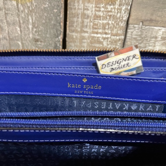 Authentic KATE SPADE Neda Market Street Accordion Wallet Blue EUC! - Picture 11 of 12